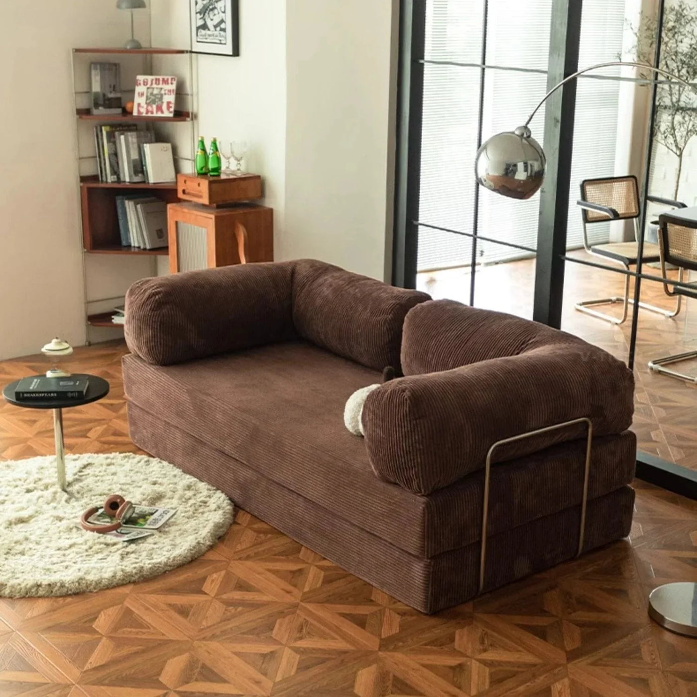 Teddy Sofa – Brown | Versatile Corduroy Comfort