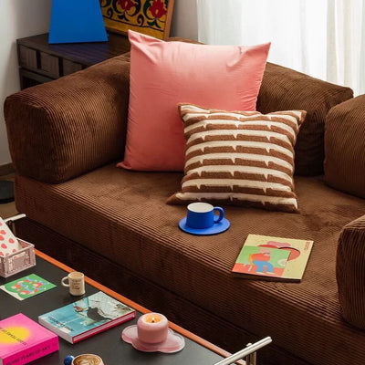 Teddy Sofa – Brown | Versatile Corduroy Comfort