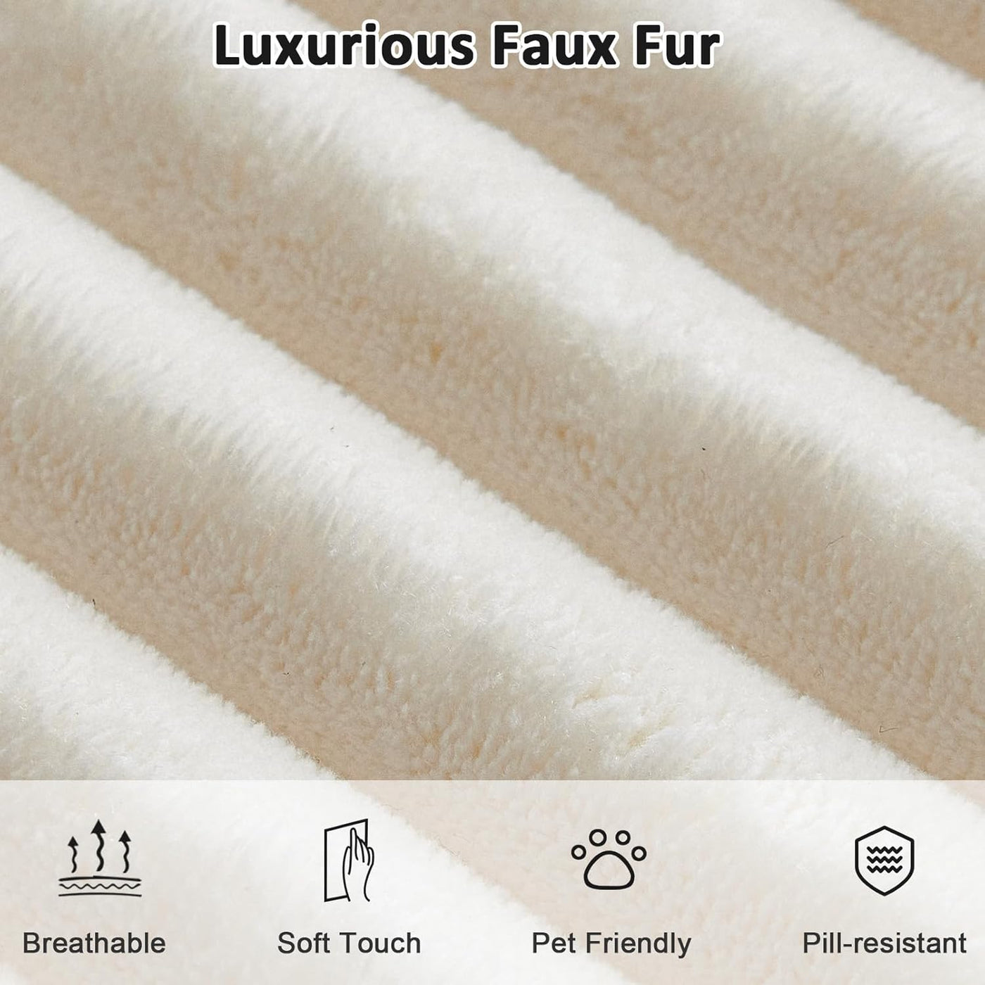 Minimalist Modular Sectional Sofa – Plush Faux Fur